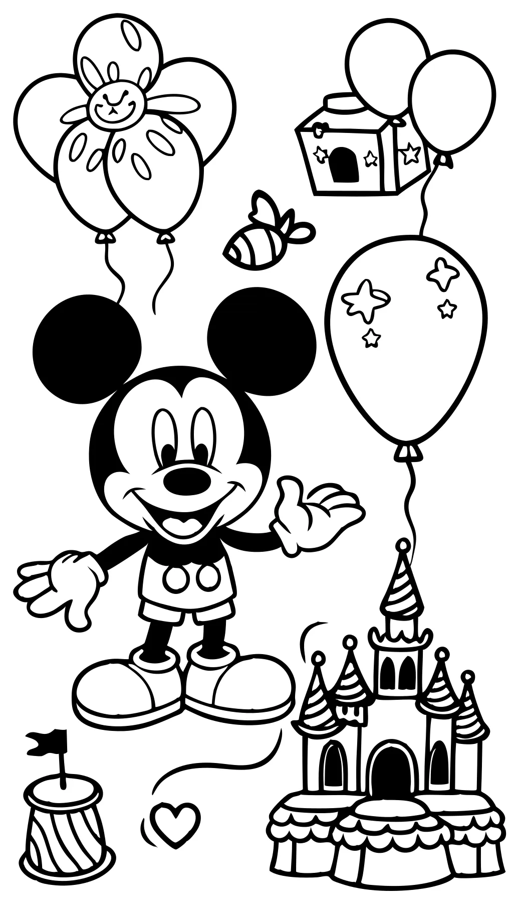 disney mickey mouse coloring pages